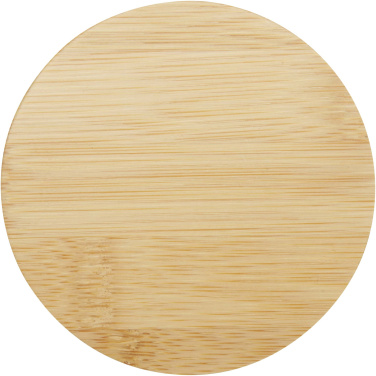 Logotrade promotional merchandise picture of: Leona 350 ml glass cup with bamboo lid