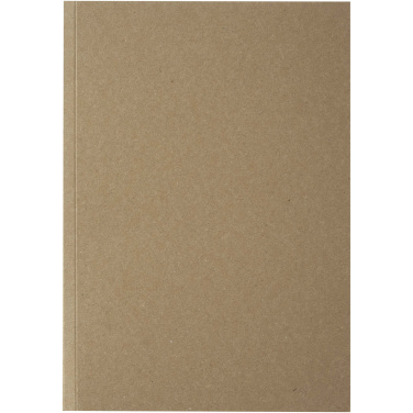 Logotrade promotional item image of: Novella Austen A5 recycled soft cover kraft notebook - 100 sheets