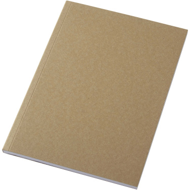 Logo trade promotional items picture of: Novella Austen A5 recycled soft cover kraft notebook - 50 sheets 