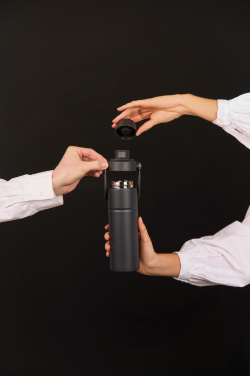 Logo trade promotional gifts picture of: Baltimore trek RCS recycled SS bottle 600 ML