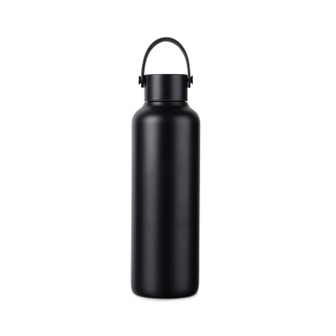 Baltimore RCS recycled stainless steel bottle 600 ml, black – detail view 2
