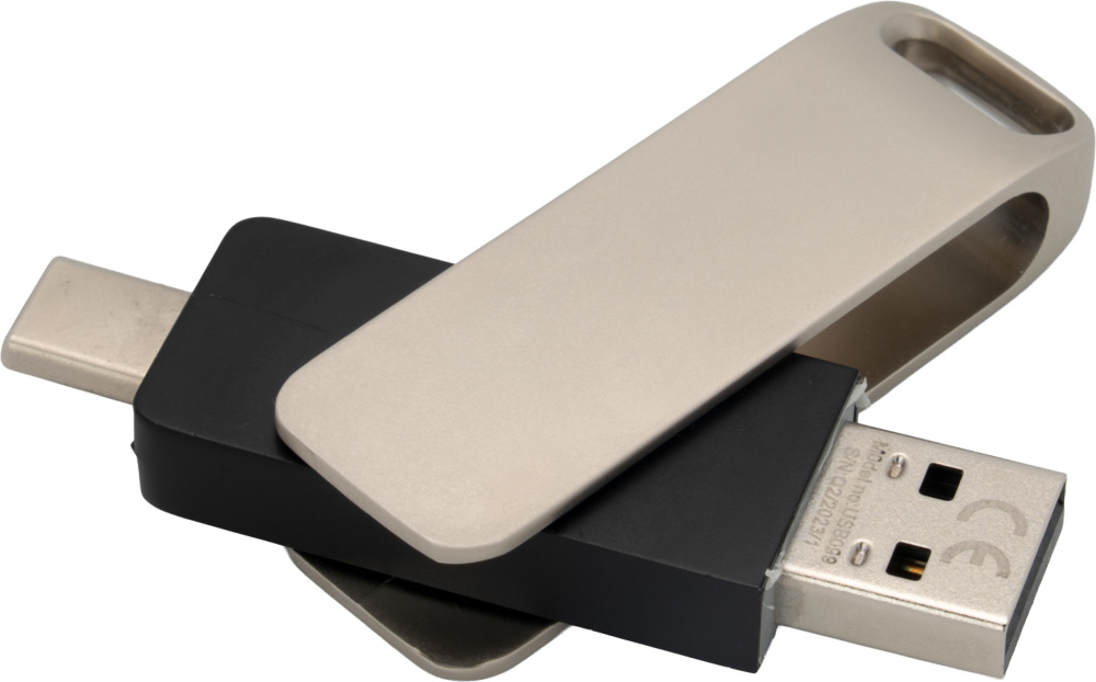 Logo trade promotional gifts image of: Metal USB stick