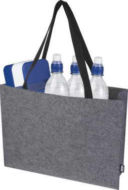 Logo trade promotional gift photo of: Felta GRS recycled felt gusset tote bag 20L