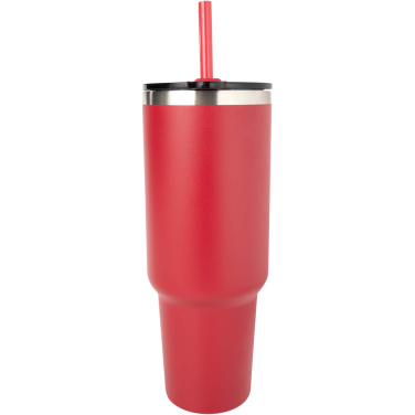 Logo trade promotional merchandise image of: Sydney 1200 ml copper vacuum insulated tumbler with straw