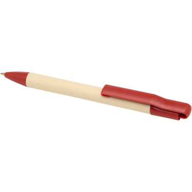 Logo trade promotional giveaways picture of: Liliana sugarcane paper ballpoint pen (blue ink)