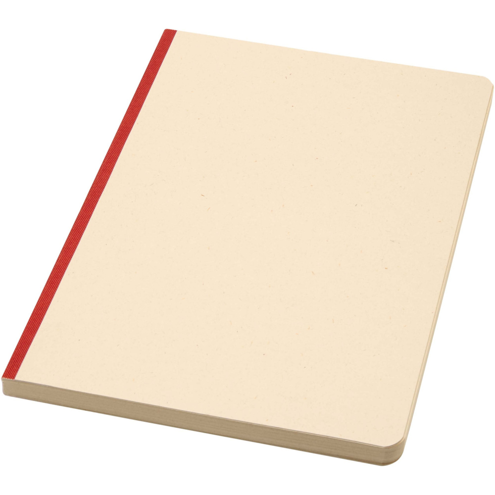 Logo trade advertising products picture of: Liliana A5 sugarcane and RPET soft cover notebook