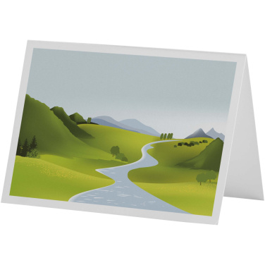 Logo trade promotional giveaway photo of: Herald A6 greeting card