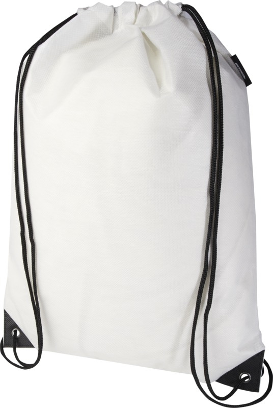 Logo trade advertising products picture of: Evergreen GRS recycled non-woven drawstring bag 5L