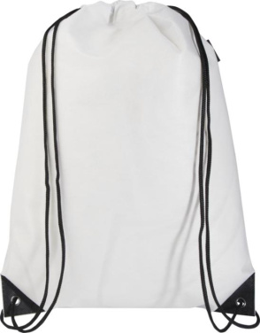 Logotrade promotional items photo of: Evergreen GRS recycled non-woven drawstring bag 5L