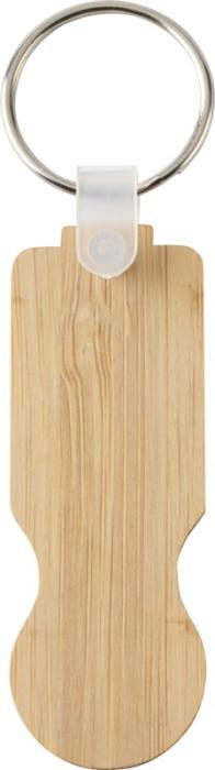 Logotrade promotional product picture of: Ronan bamboo trolley keychain