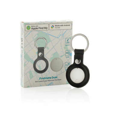 Logo trade promotional item photo of: Findmate Dual RCS recycled plastic item finder IPX 5