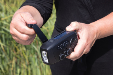 Logo trade promotional items picture of: RescueWave RCS recycled plastic emergency radio