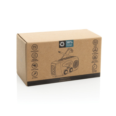 Logo trade promotional items picture of: RescueWave RCS recycled plastic emergency radio