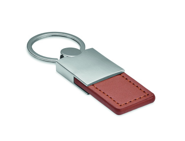 Logotrade corporate gift picture of: PU and metal key ring Helsinki