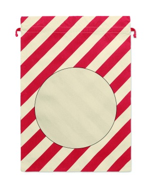 Logo trade corporate gifts image of: Large Santa cotton bag