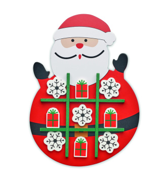 Logo trade promotional merchandise photo of: Christmas wooden tic tac toe