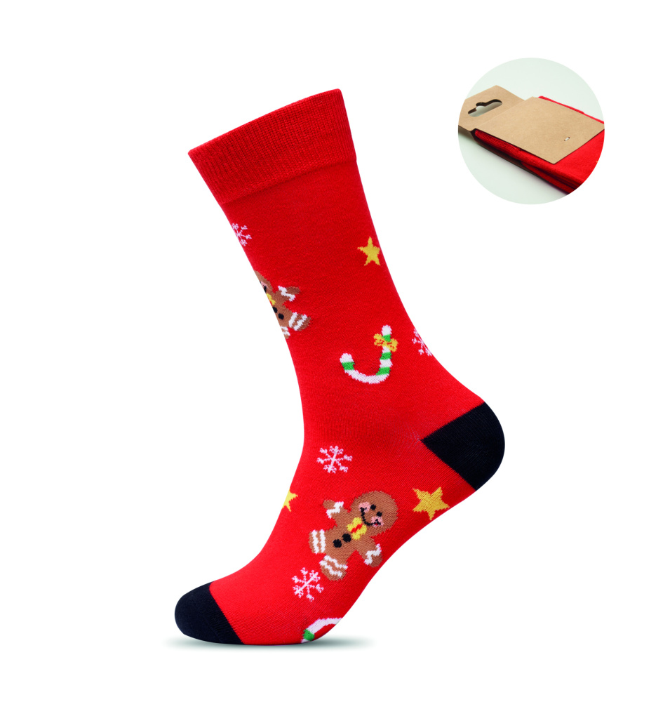 Logotrade promotional giveaway image of: Pair of Christmas socks M