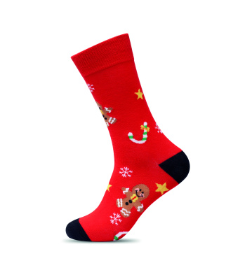 Logo trade advertising products image of: Pair of Christmas socks M
