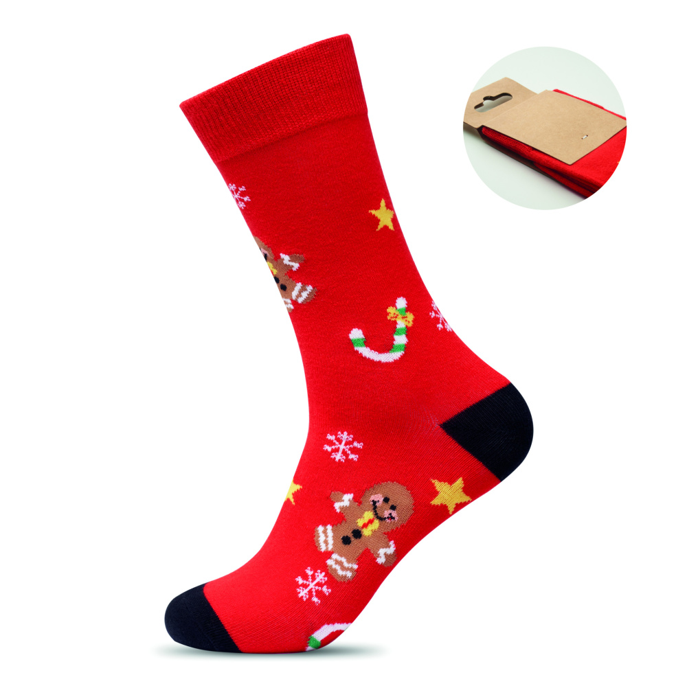 Logotrade advertising products photo of: Pair of Christmas socks L