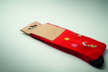 Logo trade promotional merchandise photo of: Pair of Christmas socks L