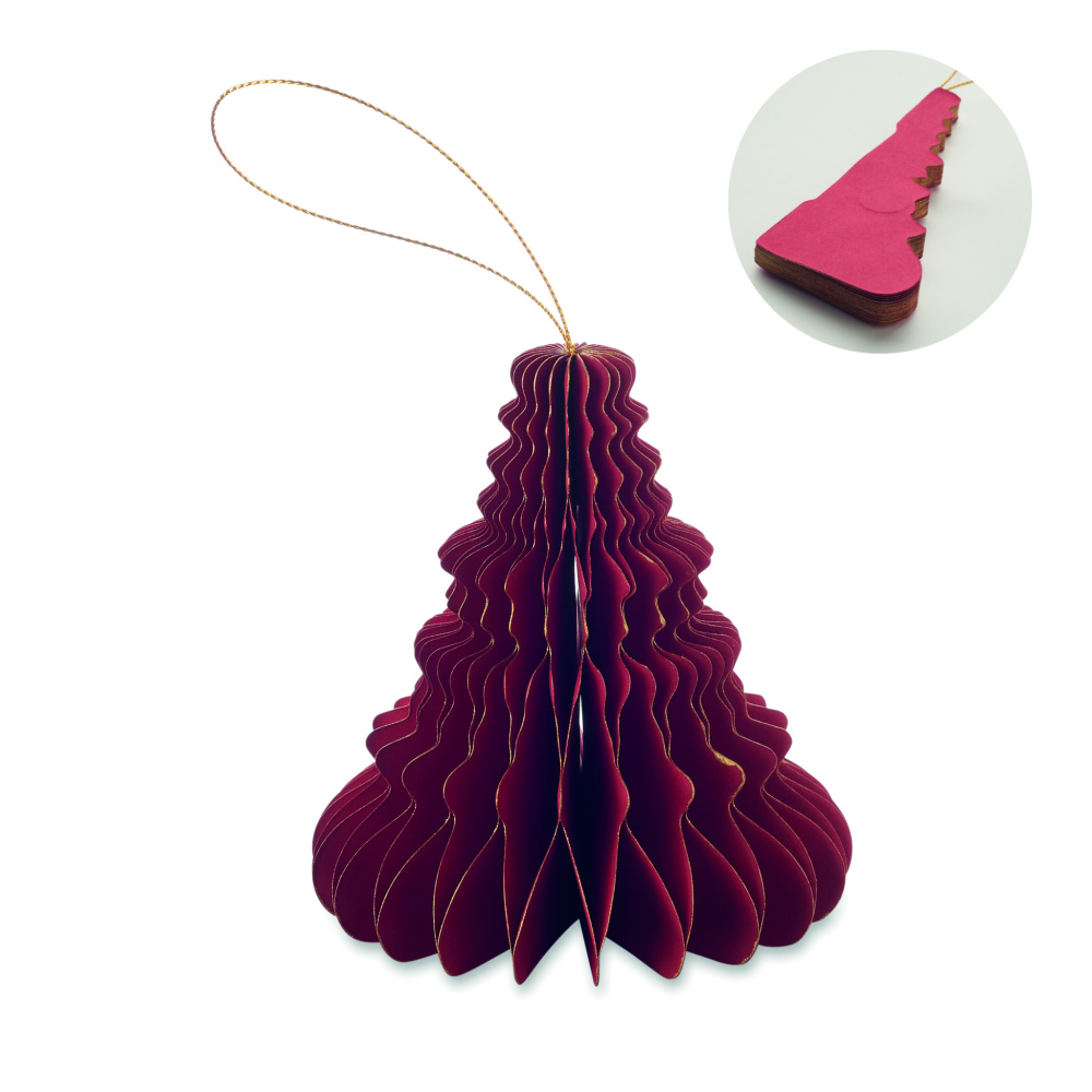 Logotrade promotional gift picture of: Christmas paper tree hanger