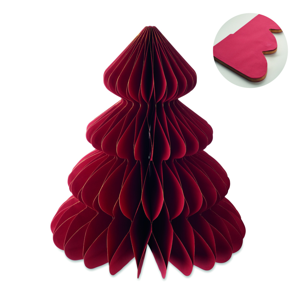 Logo trade promotional giveaway photo of: Paper Xmas tree decoration