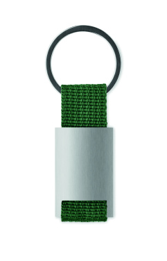 Logo trade promotional giveaways image of: Metal rectangular key ring Espoo