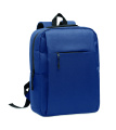 Slim 15 inch laptop backpack made of 600D RPET polyester with a 210D lining and customizable printing, Blue
