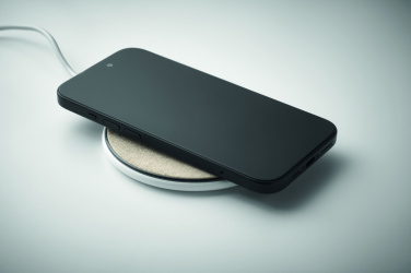 Logo trade advertising products image of: Cork wireless charger 15W