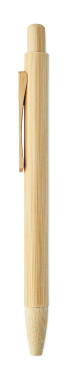 Logo trade promotional merchandise image of: Bamboo automatic ball pen