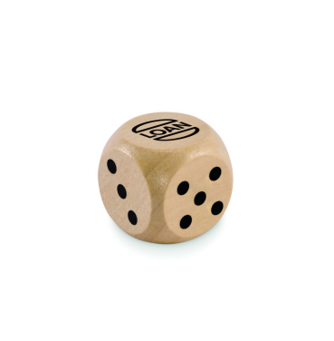 Logotrade advertising product image of: Schima wooden dice 3cm dia