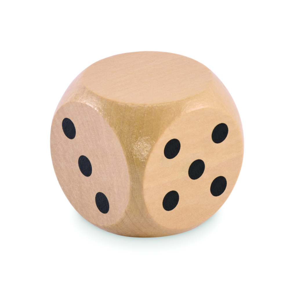 Logotrade promotional item image of: Schima wooden dice 5cm dia