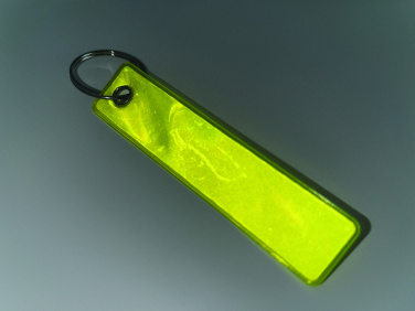 Logo trade promotional giveaways image of: Reflective key ring in PVC