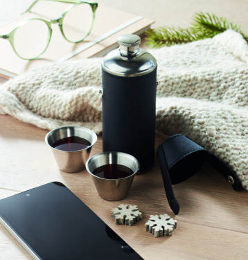 Logotrade promotional giveaway picture of: Hip flask with shot cups