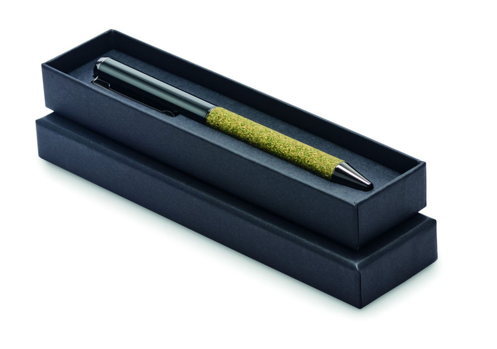 Logo trade promotional giveaways image of: Twist metal ballpen in box