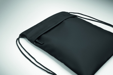 Logo trade promotional merchandise image of: Drawstring bag in 600D RPET