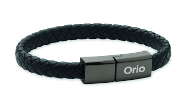 Logotrade promotional product picture of: Braided bracelet cable type-C