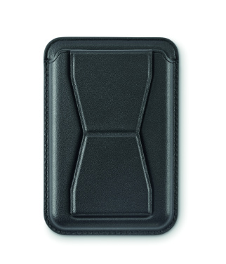 Logo trade advertising products image of: Magnetic PU cardholder