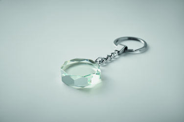 Logotrade promotional gift image of: Glass round award key ring