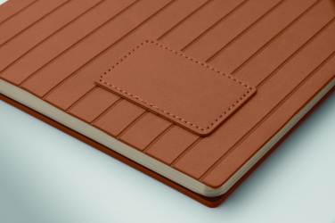 Logo trade advertising products image of: A5 notebook in smokey PU
