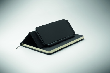 Logo trade corporate gifts picture of: A5 notebook with phone holder