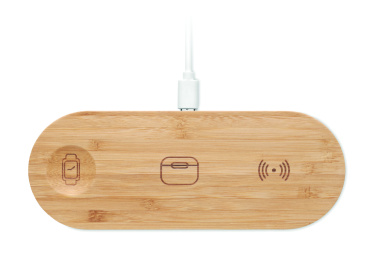 Logo trade advertising product photo of: 3 in 1 15W wireless charger