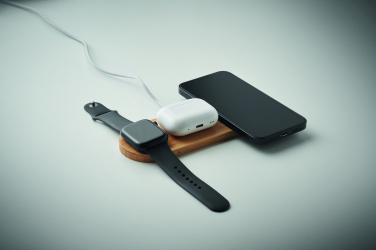 Logo trade promotional gifts image of: 3 in 1 15W wireless charger