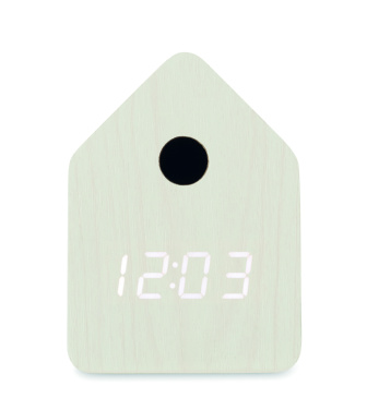 Logo trade promotional giveaways picture of: MDF cuckoo alarm clock
