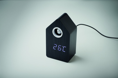 Logo trade corporate gift photo of: MDF cuckoo alarm clock