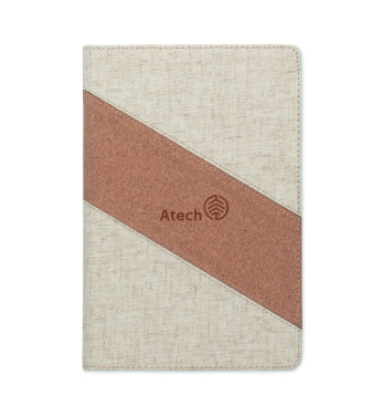 Logo trade promotional gifts picture of: A5 notebook with 15W charger