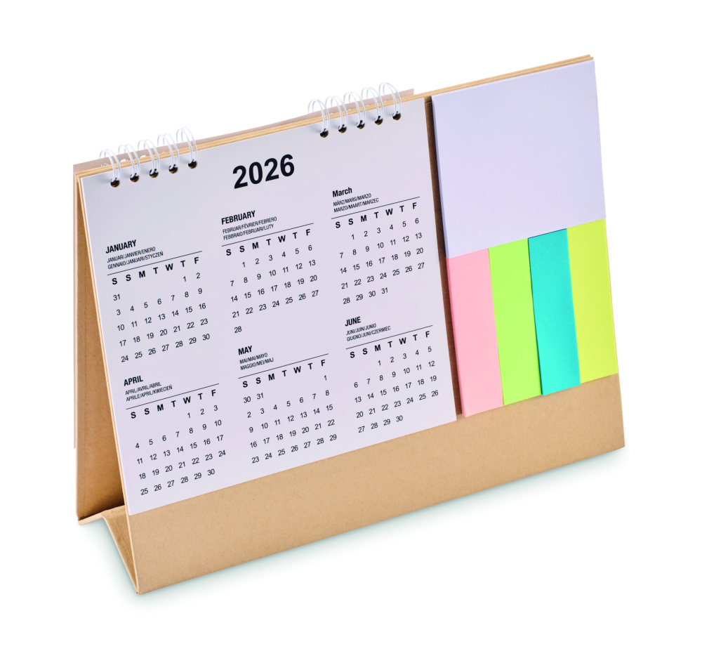 Logotrade promotional gift image of: Desk calendar with memo pad
