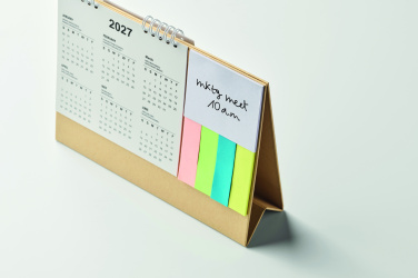 Logotrade promotional item picture of: Desk calendar with memo pad