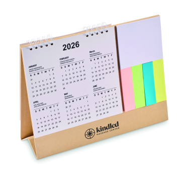 Logotrade promotional merchandise image of: Desk calendar with memo pad