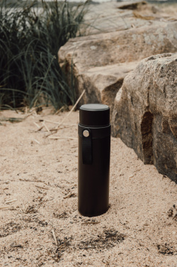 VINGA Tono RCS thermos with two cups 750 ml, black – detail view 5